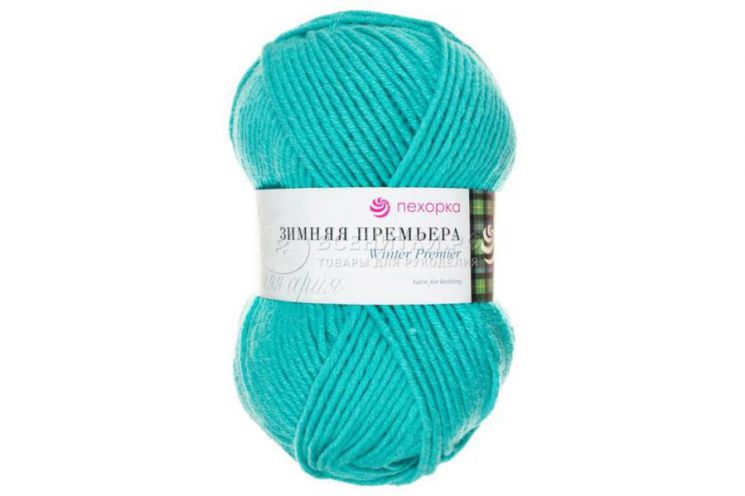Пряжа ПЕХОРКА Зимняя премьера // 060 // 581 // Светлый изумруд