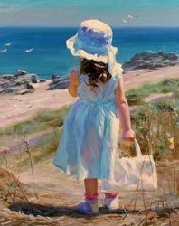 GX7606 Картина по номерам Paintboy "Девочки на море" 