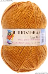 Пряжа ПЕХОРКА Школьная // 107 // 447 // Горчица