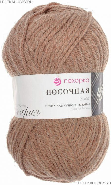Пряжа ПЕХОРКА Носочная // 044 // 412 // Верблюжий