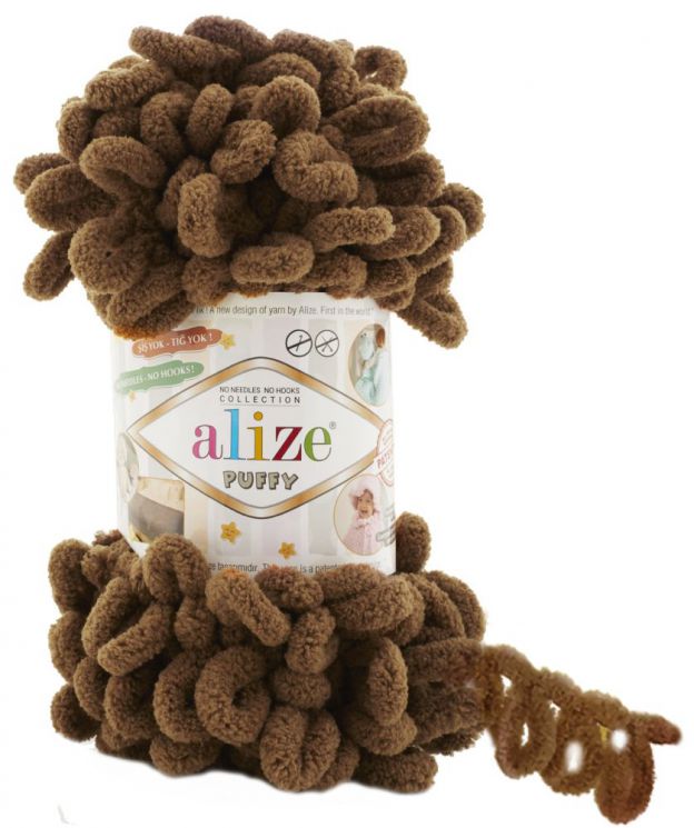 321 Пряжа Alize PUFFY - кофе мокко