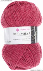 Пряжа ПЕХОРКА Носочная // 044 // 816 // Красный меланж