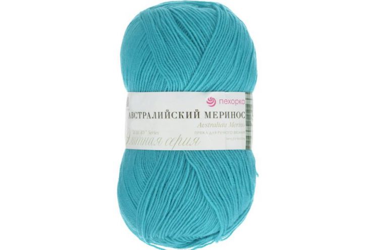 Пряжа ПЕХОРКА Австралийский меринос // 001 // 335 // Изумруд