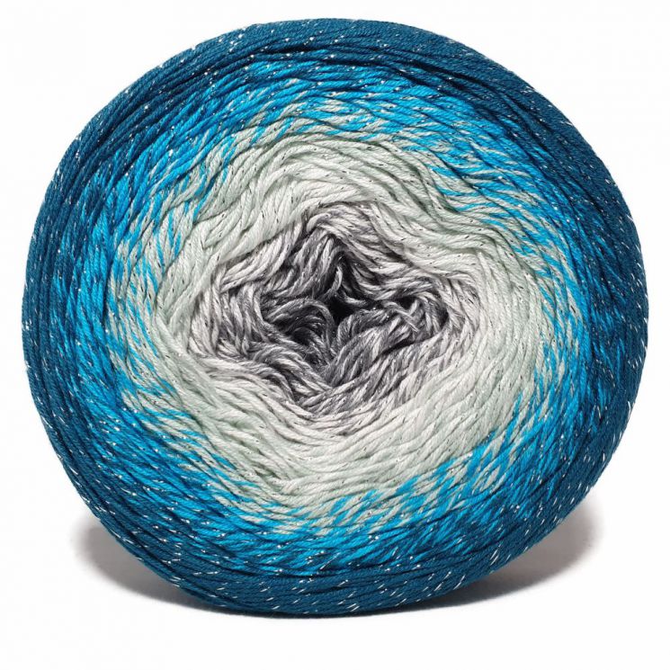 Пряжа Flowers Moonlight 3289 Темно-синий/ярко-синий/серый