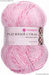 Пряжа ПЕХОРКА Радужный стиль // 097 // 1032 // Мулине орхидея/малиновый