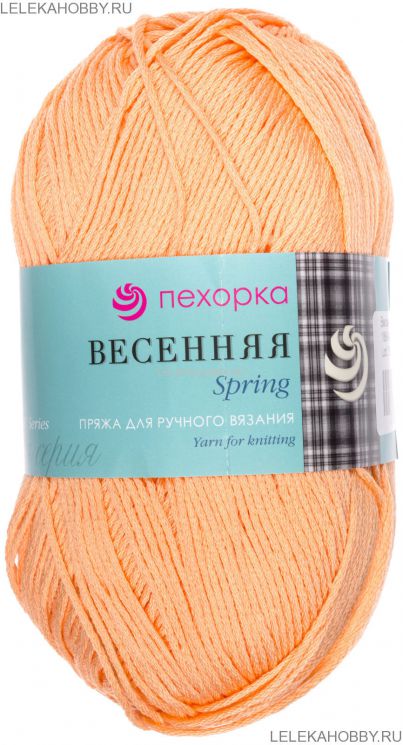 Пряжа ПЕХОРКА Весенняя // 009 // 186 // Манго