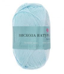 Пряжа ПЕХОРКА Вискоза натуральная // 010 // 63 // Льдинка