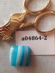 а04864-2 Магнит для игл (Кабошоны из агата тонированного синего квадрат, 20*20*8мм)