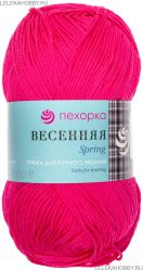 Пряжа ПЕХОРКА Весенняя // 009 // 439 // Малиновый