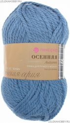 Пряжа ПЕХОРКА Осенняя // 085 // 256 // Светлая джинса