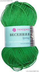 Пряжа ПЕХОРКА Весенняя // 009 // 480 // Яркая зелень