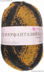 Пряжа ПЕХОРКА Супер фантазийная // 075 // 634 // Желтый/черный