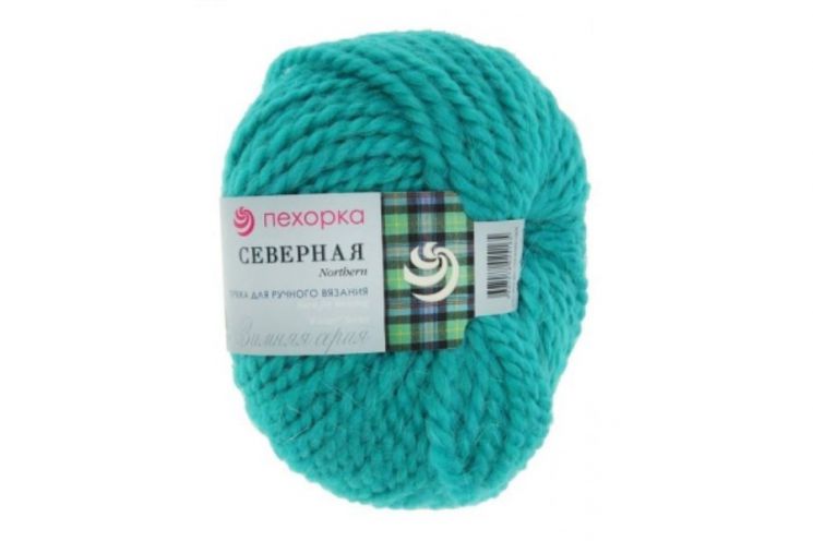 Пряжа ПЕХОРКА Северная // 056 // 335 // Изумруд