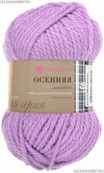 Пряжа ПЕХОРКА Осенняя // 085 // 389 // Светлая фиалка
