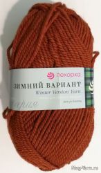 Пряжа ПЕХОРКА Зимний вариант // 016 // 338 // Кирпичный