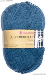 Пряжа ПЕХОРКА Деревенская // 057 // 14 // Морская волна