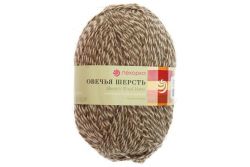 Пряжа ПЕХОРКА Овечья шерсть // 027 // 621 М // Серо-белый меланж
