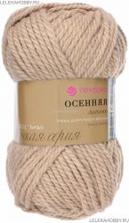 Пряжа ПЕХОРКА Осенняя // 085 // 43 // Суровый лен