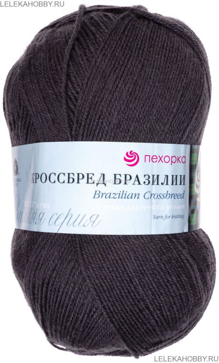 Пряжа ПЕХОРКА Кроссбред Бразилии // 020 // 35 // Маренго