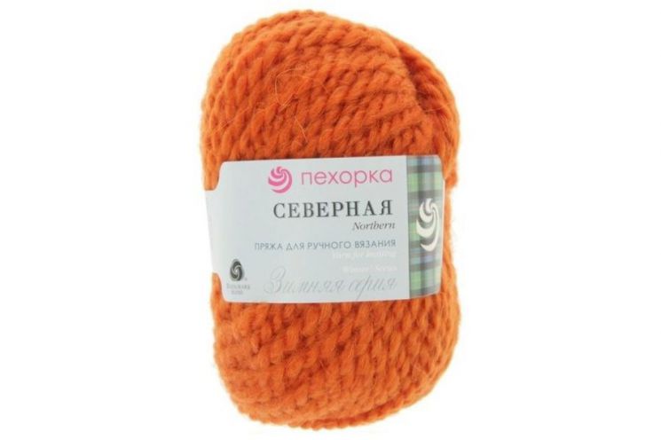 Пряжа ПЕХОРКА Северная // 056 // 602 // Темный рыжик