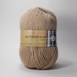 Пряжа ПЕХОРКА Деревенская // 057 // 412 // Верблюжий