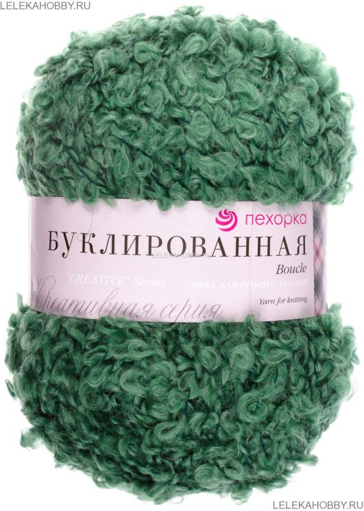 Пряжа ПЕХОРКА Буклированная // 080 // 117 // Киви