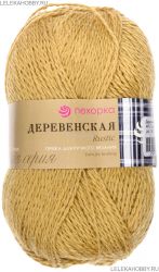 Пряжа ПЕХОРКА Деревенская // 057 // 447 // Горчица