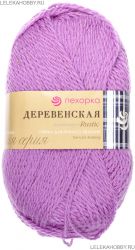 Пряжа ПЕХОРКА Деревенская // 057 // 516 // персидская сирень