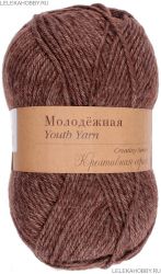 Пряжа ПЕХОРКА Молодёжная // 092 // 517 // Коричневый меланж