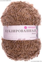 Пряжа ПЕХОРКА Буклированная // 080 // 377 // Кофейный