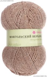 Пряжа ПЕХОРКА Монгольский верблюд // 025 // 371 // Натуральный серый