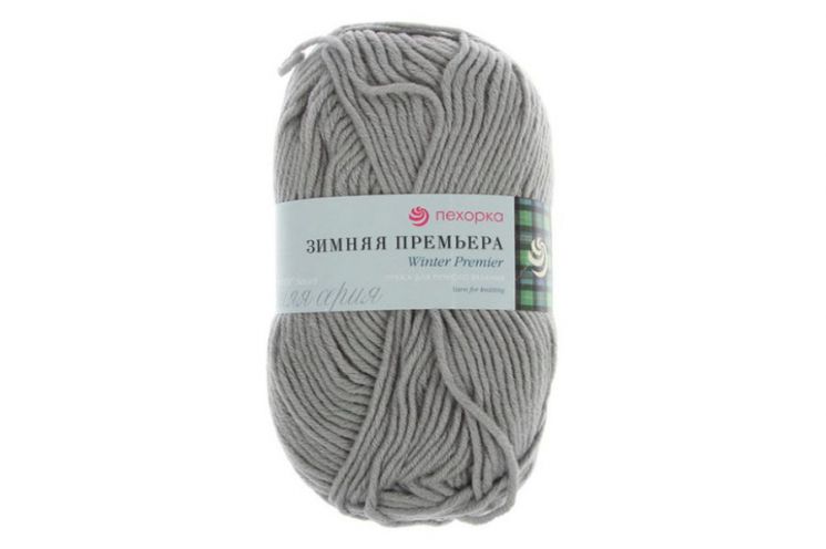 Пряжа ПЕХОРКА Зимняя премьера // 060 // 174 // Стальной